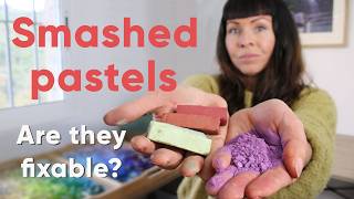 Studio Disaster! Can I fix my broken Pastels?