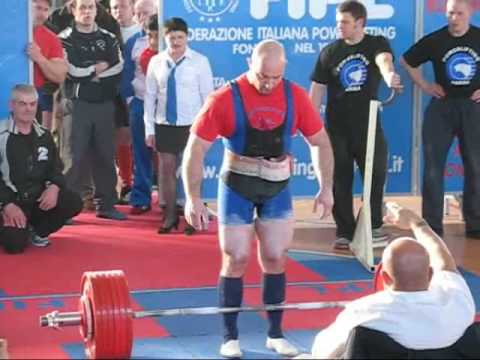 Daniele Ghirardi cat. -90kg 320-340kg Campionato Italiano Assoluto di stacco 2009 staccato lead