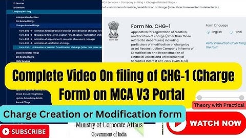 𝗖𝗼𝗺𝗽𝗹𝗲𝘁𝗲 𝗩𝗶𝗱𝗲𝗼 𝗢𝗻 𝗳𝗶𝗹𝗶𝗻𝗴 𝗼𝗳 𝗖𝗛𝗚-𝟭 (𝗙𝗼𝗿𝗺 𝗳𝗼𝗿 𝗖𝗿𝗲𝗮𝘁𝗶𝗼𝗻 𝗼𝗿 𝗠𝗼𝗱𝗶𝗳𝗶𝗰𝗮𝘁𝗶𝗼𝗻) 𝗼𝗻 𝗠𝗖𝗔 𝗩𝟯 𝗣𝗼𝗿𝘁𝗮𝗹. #𝗠𝗖𝗔 #𝗩𝟮 #𝗩𝟯