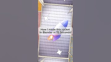 «How I made this rocket in Blender in 15 seconds! #shorts»