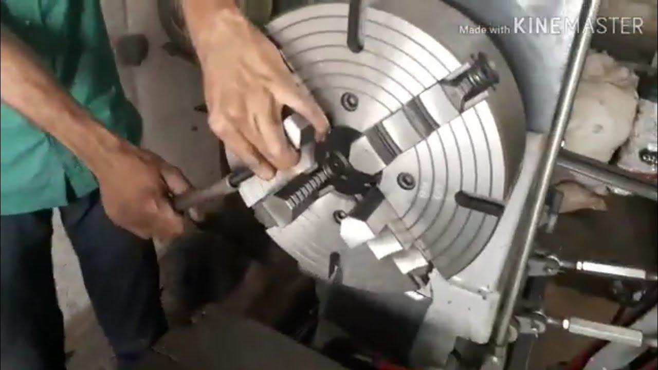 Lathe back plate install for 4jaw independent chuck YouTube