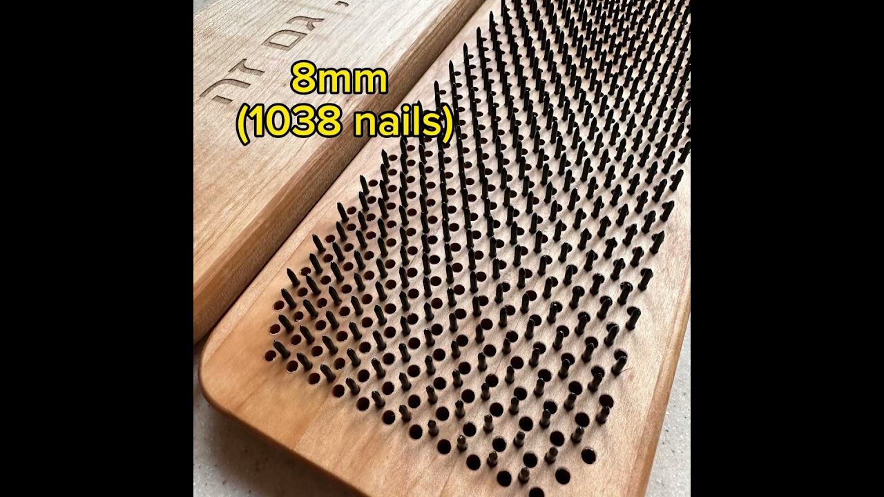 Sadhu boards nails distance visual comparison - 8mm vs 10mm