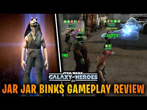 Jar Jar Binks FINALLY Unlocked + Gameplay Review - Wesa in BIG