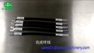 Automatic wire cutting stripping terminal crimping and heat shrink tube insertion machine