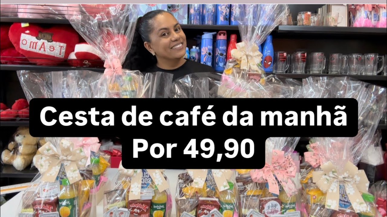 Cesta de café da manhã para vender muito!!!