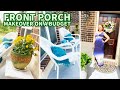 Front Porch Makeover on a Budget | Door Painting, Floor Painting & More ..