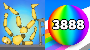 Kick & Break The Ragdoll Games vs Numbers Ball Blend Challenge All Levels Gameplay Android, iOS