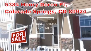 5384 Henry Doren Point Colorado Springs for Sale Now!