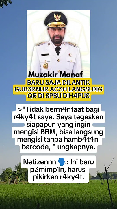 BARU SAJA DILANTIK GUB3RNUR AC3H LANGSUNGQR DI SPBU DIH4PUS' #shorts #gubernuraceh #videoviral