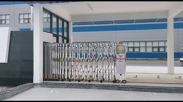 Video Vận Hành Cổng Xếp Inox Tự Động Tại Cty LUXSHARE ICT Nghệ An