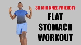 30 Minute Knee-Friendly FLAT STOMACH WORKOUT for Beginners