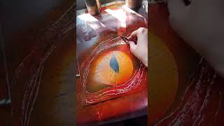 How to paint Dragon Eye #dragon #eye #painting #art #artshorts #shorts #dragonart #dragoneye