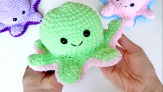 Crochet octopus / Reversible crochet octopus / Octopus tutorial