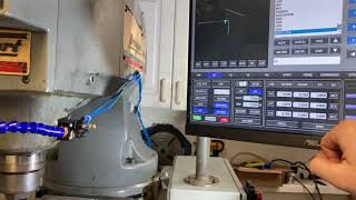 Bridgeport CNC using LinuxCNC Probe Basic