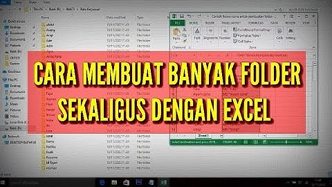 CARA MEMBUAT BANYAK FOLDER SEKALIGUS DENGAN EXCEL | Unlimited new Folder