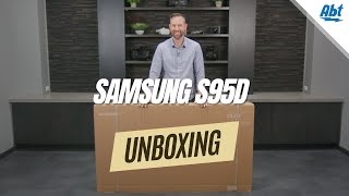 How To Unbox The Samsung S95D OLED With Pedestal Assembly And Install - 55