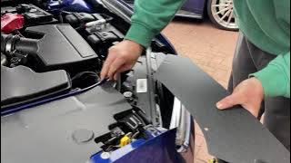 How to fit the passenger side headlight cover on a Mondeo mk5