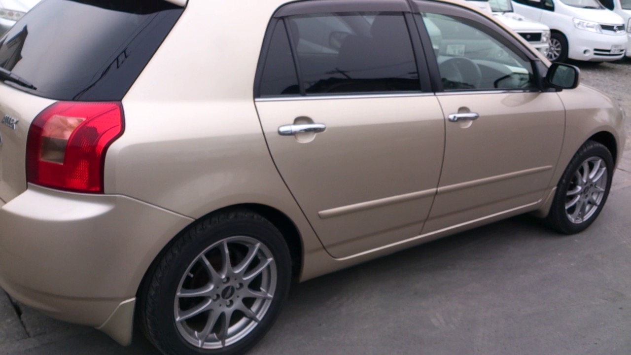 Видео-тест автомобиля Toyota Allex (Золото, 2ZZ-GE, 2001г., ZZE123-0004634)