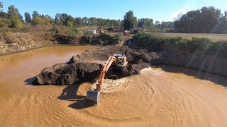 Mining river rock with a HUGE 52 ton excavator