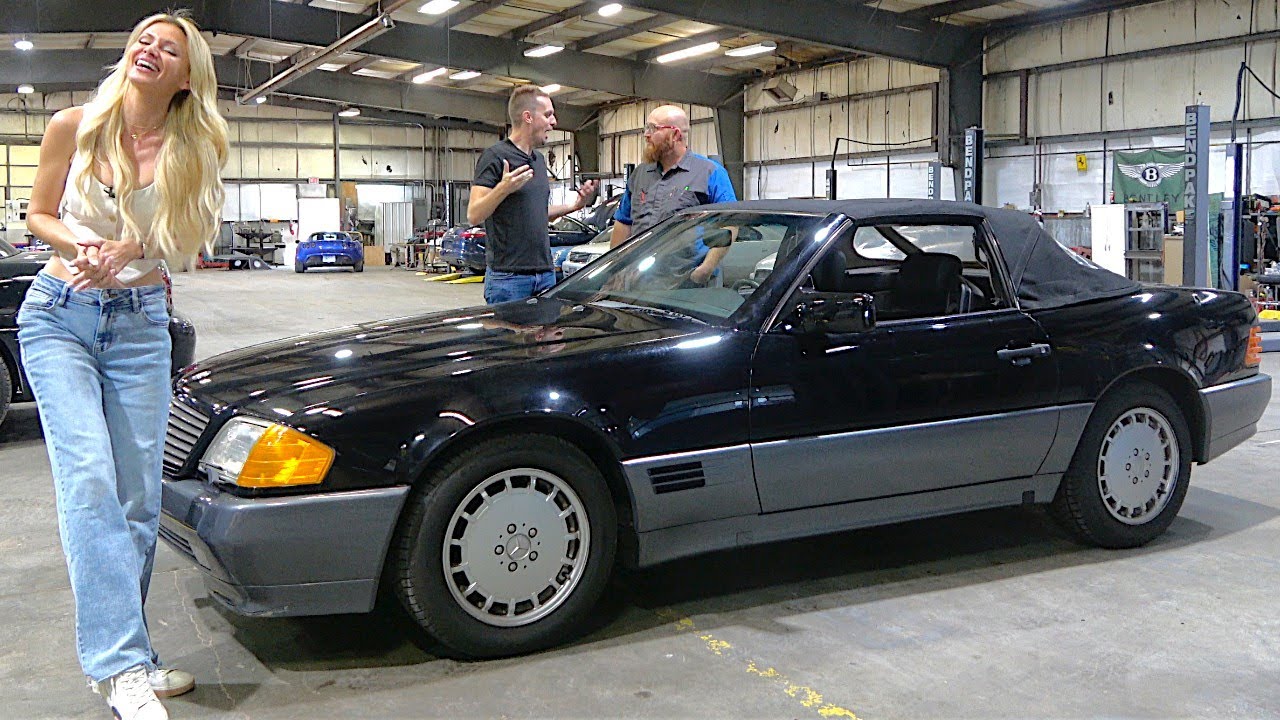 Everything broken on April's cheap Mercedes 500SL (she's better at buying cars than Hoovie)