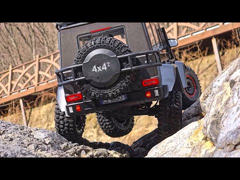 Benz Brabus Yikong YK4106 Creek Rock Crawling 3 ASMR #rc