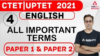 CTET/UPTET 2021 | English Preparation | ALL IMPORTANT TERMS PAPER 1 & PAPER 2 #4