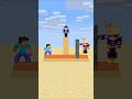 HELP Herobrine To Become Smart And Beat The Toughest Push Wall #friendship #shorts #trending #anime
