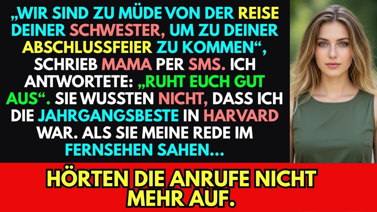 Meine Eltern verpassten meine Abschlussfeier – also zeigte ich es der Welt... Dann kamen Anrufe...