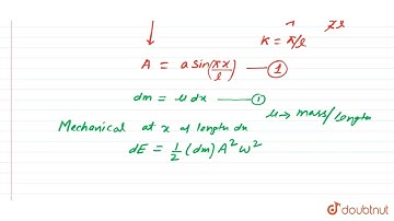 A string of mass per unit length mu is clamped at both ends such that one end of the string is a...