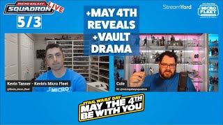 Star Wars Micro Galaxy Squadron May 4th Reveals and Vault Drama! Micro Fleet Collectors React