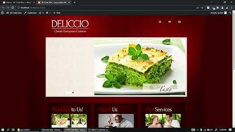 Menu dynamic |  WordPress restaurant theme development tutorial [part 5]