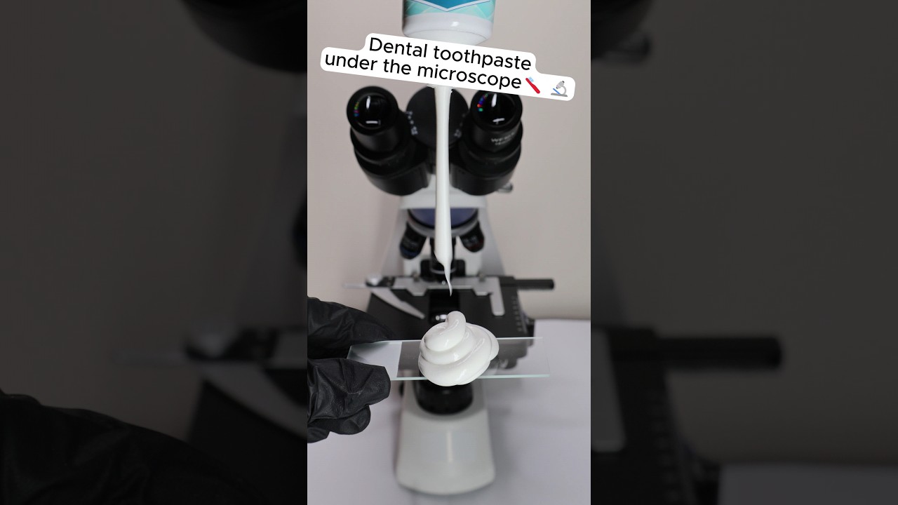 🦷 Toothpaste under microscope 🔬 