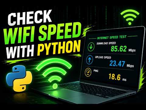 Build an Internet Speed Test Tool with Python 🔥 | Python Internet Speed Tester 🌐| HackWith36