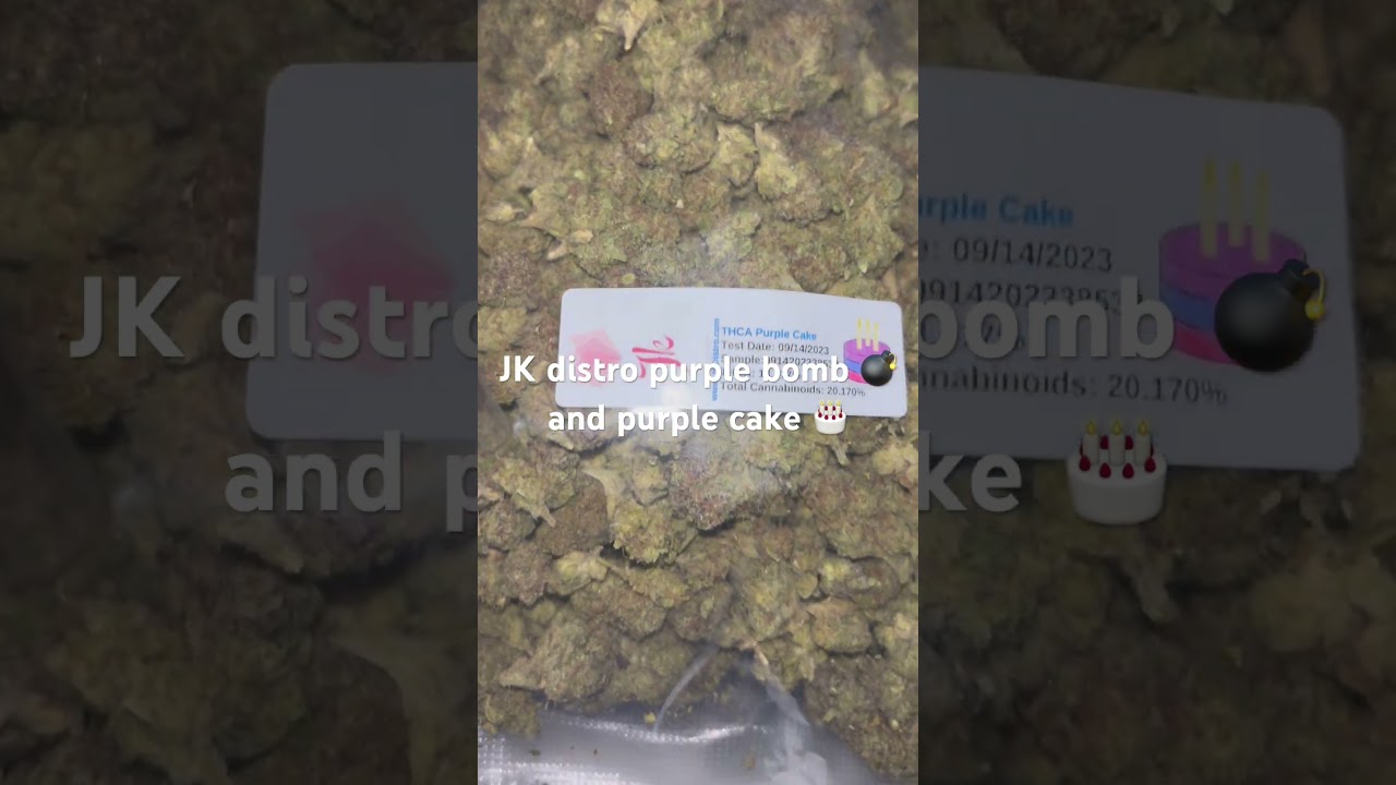 JK distro purple cake and purple bomb !! Some of the best purple THCA I’ve tried. 