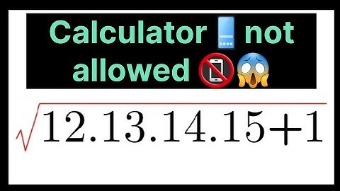 A Nice Square Root Problem| No Calculator allowed| Math Olympiad