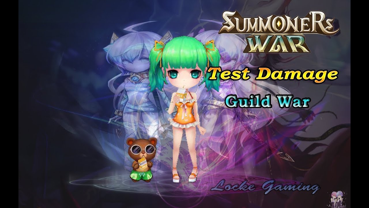 Summoners War Charlotte Wind Occult Girl Test Damage and Guild War