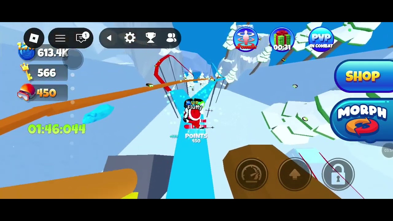 Playing the new update winter friends in Morph world! (Part 1)