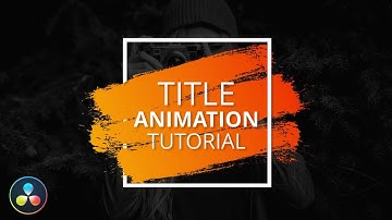 Paint Brush Title | DaVinci Resolve 16 Tutorial | No Plugins