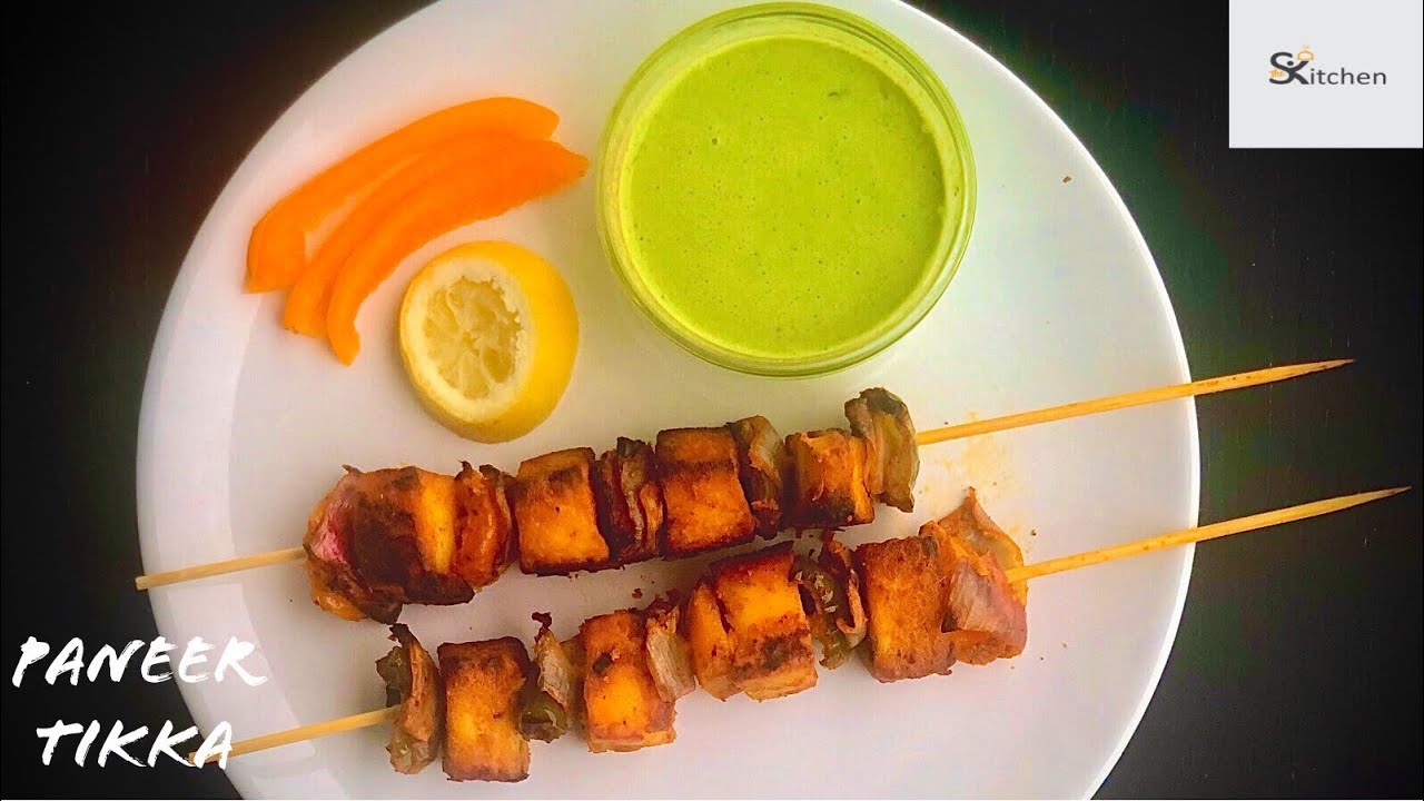 Paneer Tikka recipe in Tamil how to make paneer tikka on tawa green