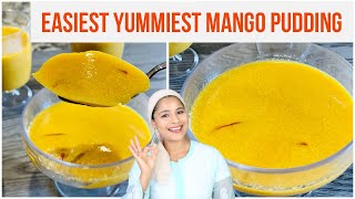 Easy Mango Pudding Recipe with Agar Agar