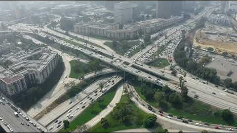 Four Level Interchange  Route in Los Angeles, California