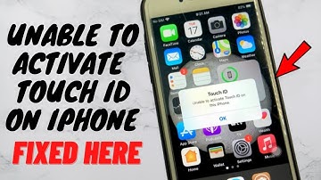 unable to activate Touch ID on this iPhone Fixed Here In any Touch ID iPhone
