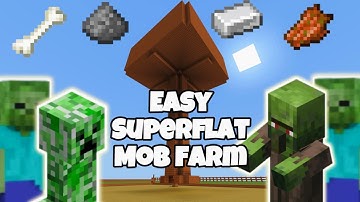 Starter Superflat Mob Farm Tutorial  • Minecraft Bedrock Survival