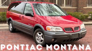 Beautiful Survivor!  1999 Pontiac Montana Extended Mini Van overview review.  For Sale.  