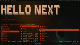 Arch Linux - DWM | NeoVIM Nextjs and Tailwindcss setup.