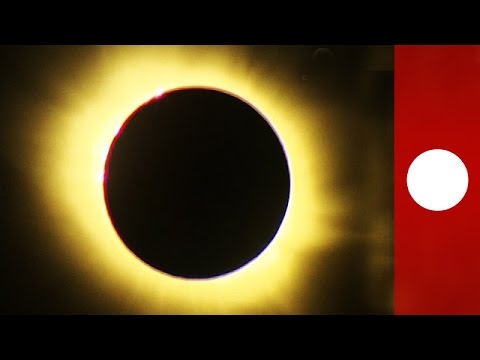 Stunning solar eclipse videos from across Europe - YouTube