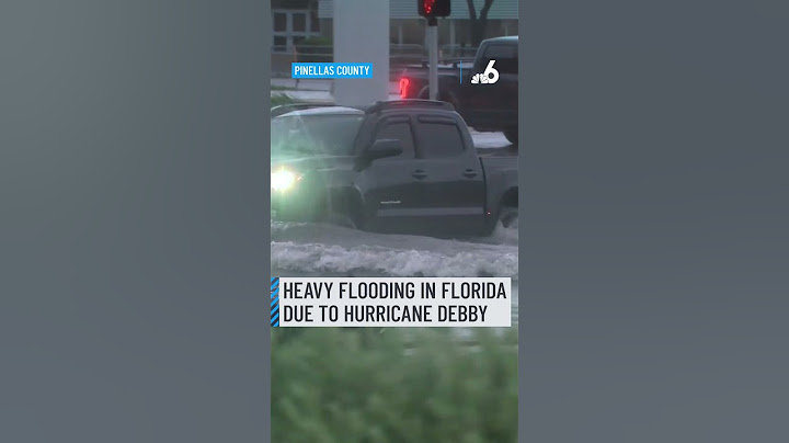 Hurricane Debby makes landfall in Florida causing heavy flooding