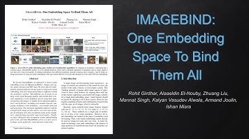 ImageBind: One Embedding Space To Bind Them All