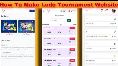 How To Make Ludo Tournament Website | Ludo Tournament Website Source Code Download