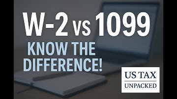 W-2 vs 1099 – Key Differences Explained for US Taxes